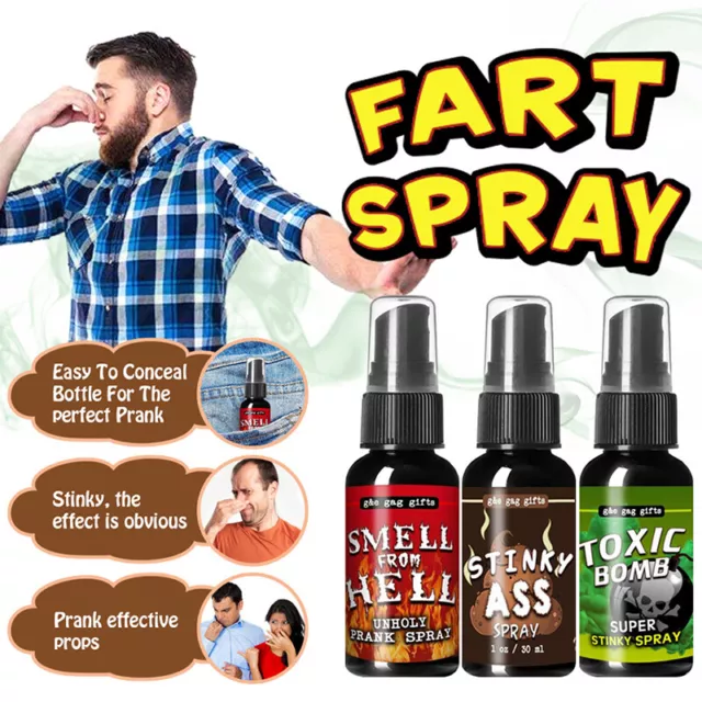 Spray fart, 30 ml Spray farce hilarant et huile de Mauritius