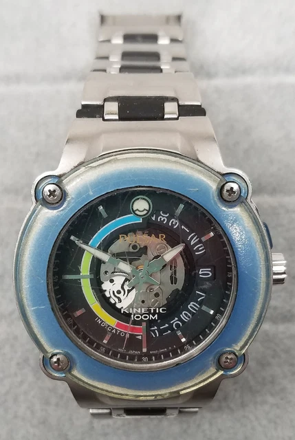 Sezione Cinturino Originale Seiko Kinetic 5J22-0B69 - Parte Di Collegamento Per Cassa SMA075