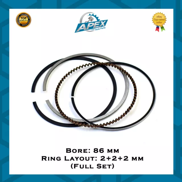 Ford Transit 2.2 Tdci Diesel Engine Usra Piston Rings Set 08-427700-00 - Std