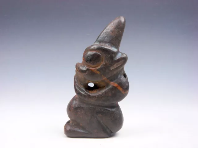 Old Nephrite Jade Stone Carved Sculpture HongShan Culture Warrior #01062205