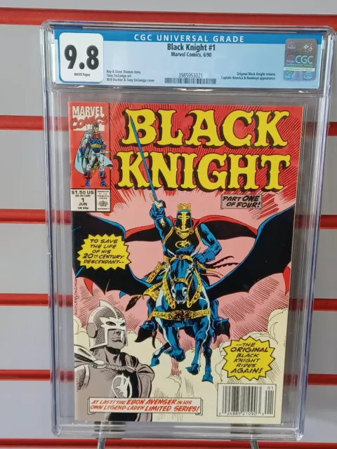 BLACK KNIGHT #1 (Marvel Comics, 1990) CGC Graded 9.8 ~ White Pages