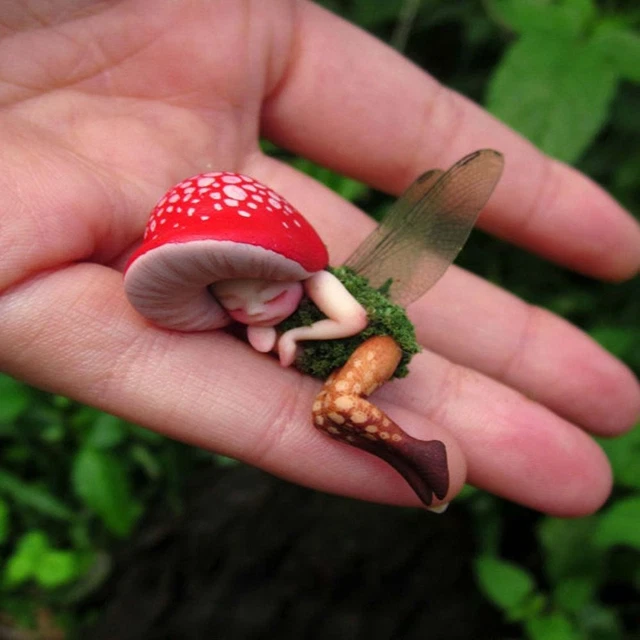 FOREST NONTOXIC FAIRY Ornament Small Statue Resin Crafts Garden