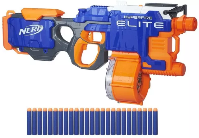 -Hasbro Nerf N-Strike  B5573 Hyper-Fire Hyperfire Elite Trommelmagazin-25 Pfeile