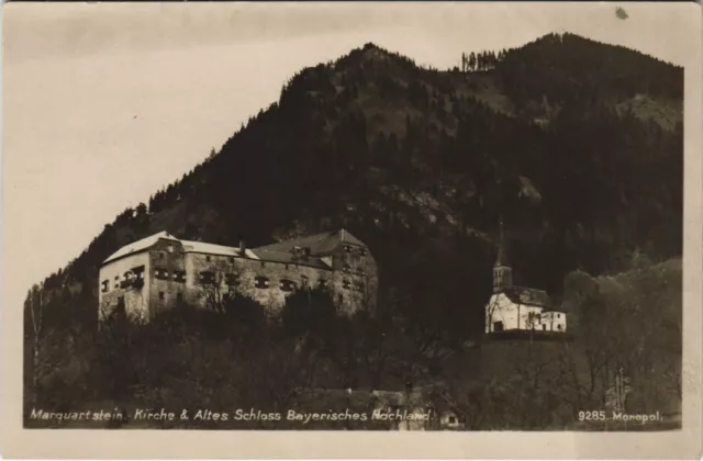 CPA AK MARQUARTSTEIN Kirche und altes Schloss GERMANY (928781)