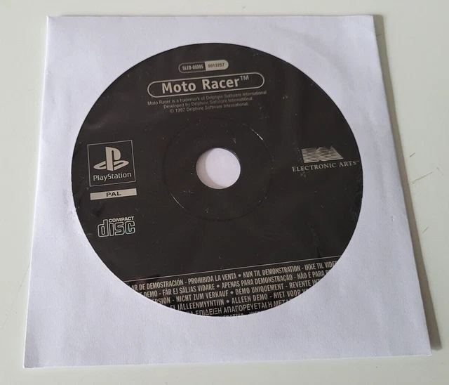 CD Démo Moto Racer Pour PlayStation 1 (PS1) - Version PAL, état Correct, Collection Rétro !