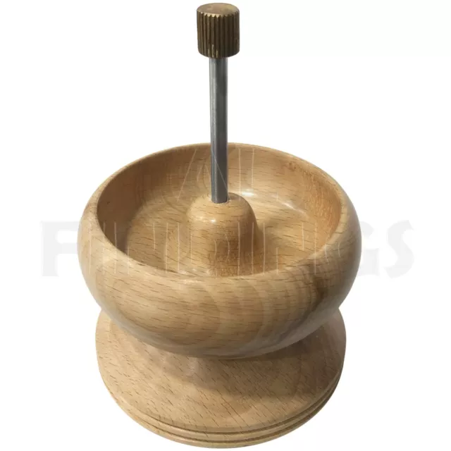 XL Holzperlen Spinner Spin Tool 8 x 4,5"" & Paar 3,5"" Nadeln Set 2