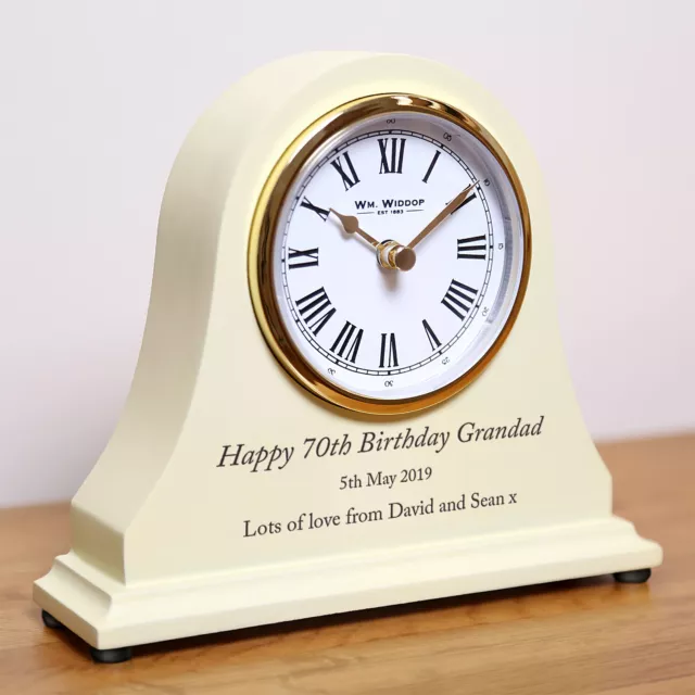 Grandad's Engraved Birthday Wooden Clock 60th 70th 80th 90th Grandpa Gift Idea 3