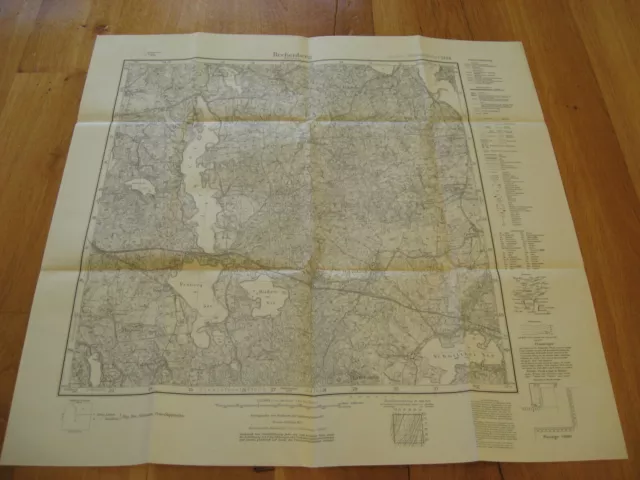 alte Landkarte Messtischblatt Nr.2194 Rechenberg Ostpreußen von 1938 Königshöhe