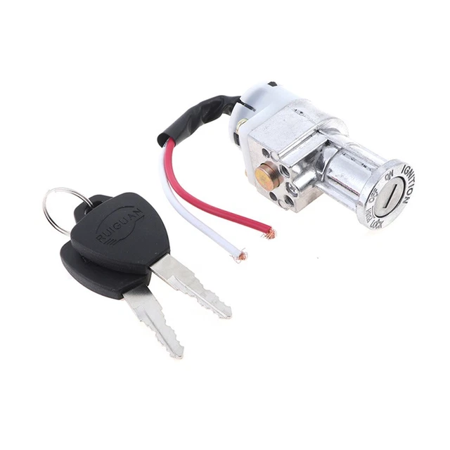 Chargeur Serrure Batterie 10mm 1x Accessoires Métal Argenté for Scooter