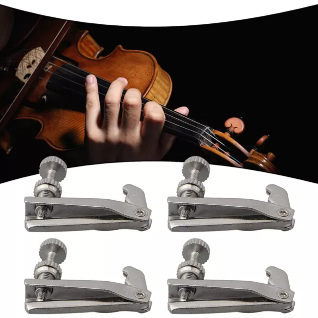 Geigenverkäufer Geigenverkäufer String Adjuster Abstimmung 4 Stück Metall