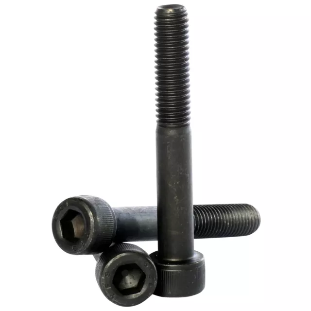 M5 ( 5mm ) Black Self Colour 12.9 High Tensile Socket Cap Screws Allen Bolts HT