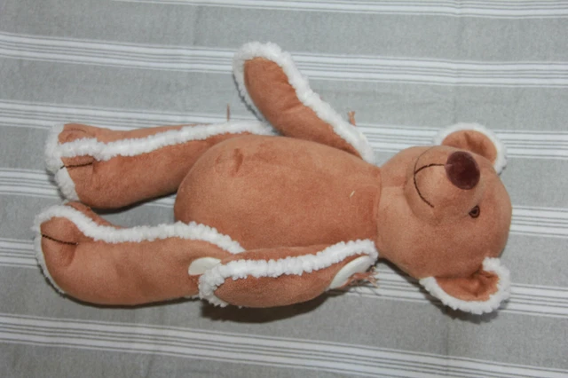 Doudou Peluche Pantin Happy Horse Ours Marron Blanc Articule  Etat Neuf 2