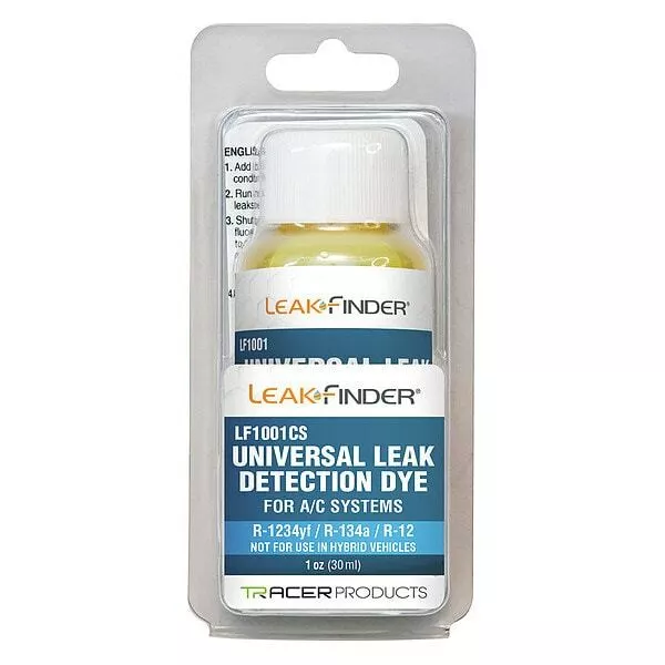 LeakFinder LF1001CS Universal A/C Leak Detection Dye 1oz (30ml) Bottle