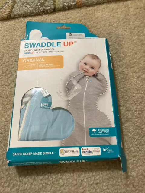 Love To Dream Swaddle Up Original Small baby 8-13 lbs sack stage 1  Blue