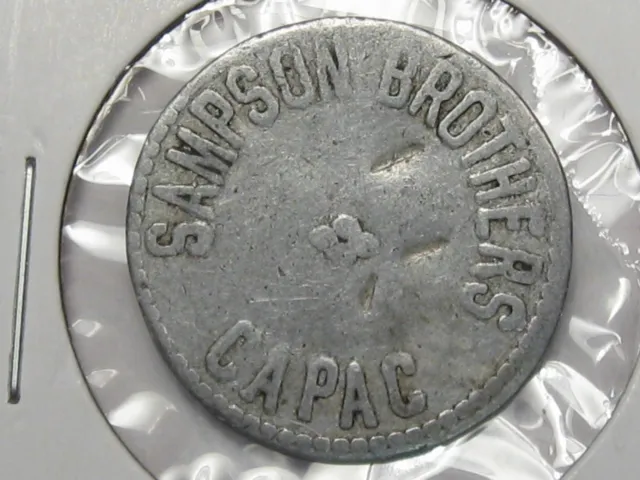 US Trade Token: Samson Brothers Capac, MI. G/F 5¢. #51