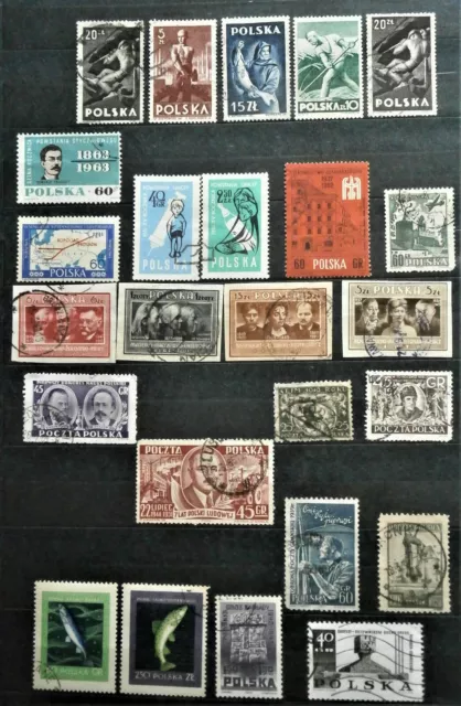 ALTE Briefmarken-POLEN 😉gestempelt ~~🧡💛🖤~💖💝