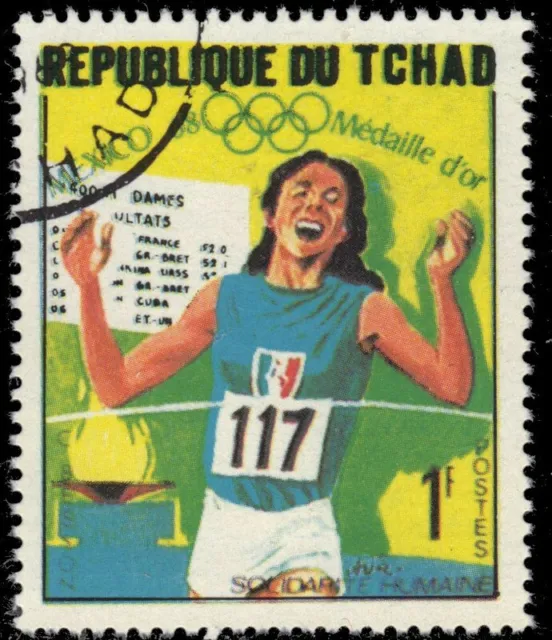 CHAD 197 - Mexico Olympics Medalists "400m Sprint" (pa75509)