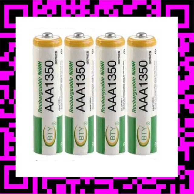 Lot de 2 piles rechargeables NiMH R03/AAA