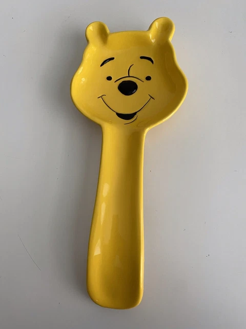 DISNEY WINNIE THE Pooh Smiley Face Spoon Rest Utensil Kitchen Ceramic
