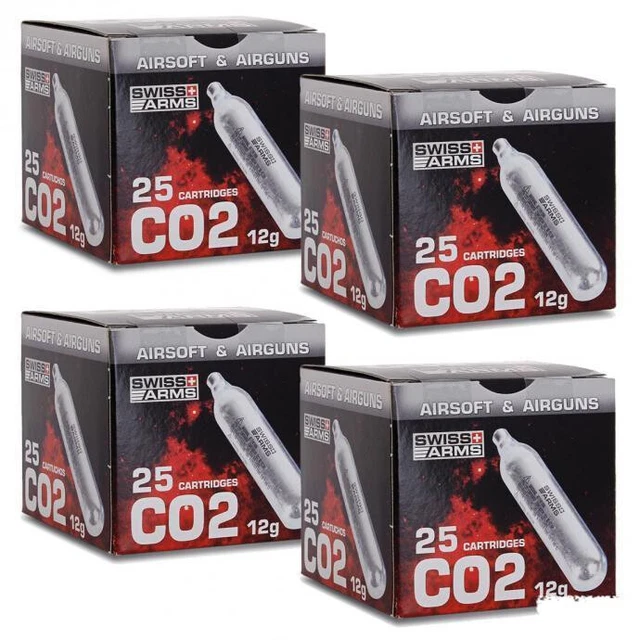 Lot De 50 Capsules De CO2 12g POWAIR – Pour Airsoft, Sparkling, Etc.