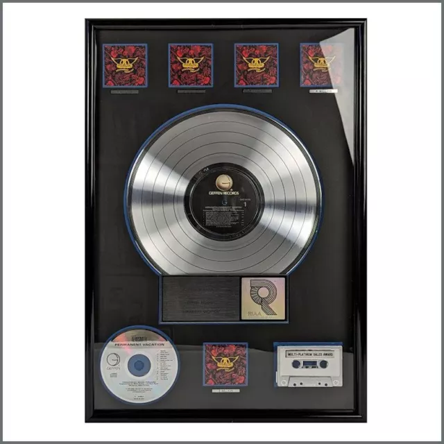 Aerosmith Permanent Vacation RIAA Multi-Platinum Sales Award (USA)