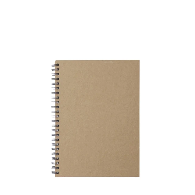 MUJI Double ring notebook Plain A5 Beige 80 sheets