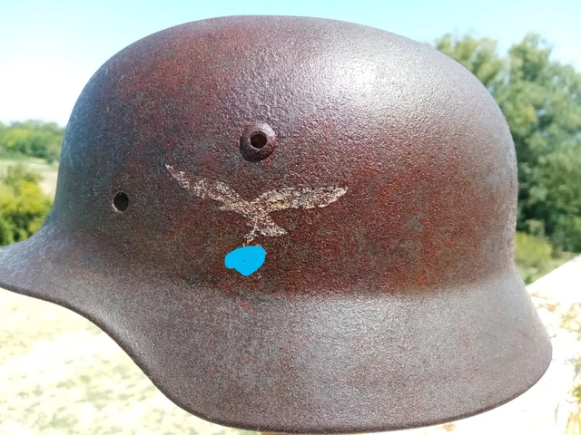 Elmetto Tedesco M35 Bidecal Luftwaffe German Helmet Casque Alleman