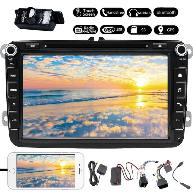 CAMERA+ For Jetta Golf MK5 Touran Tiguan 8" Car Stereo Radio Sat Nav GPS NAV MAP