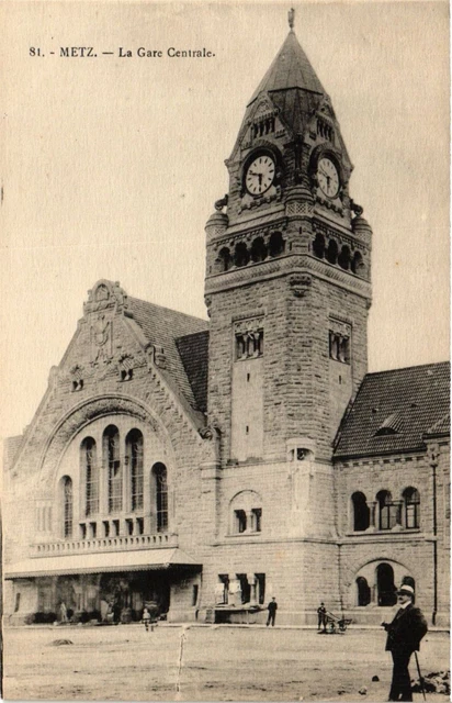 CPA Lorraine Moselle METZ main station (984456)