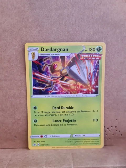 Dardargnan holo rare 003/198 Pokemon Card French Ice Kingdom