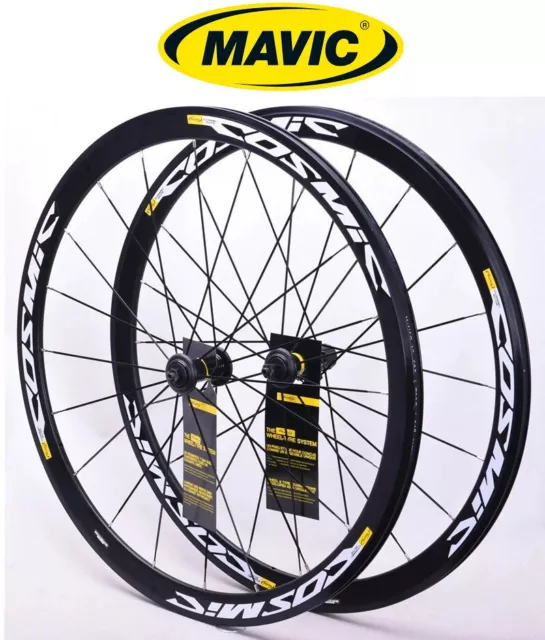 COPPIA CERCHI ALLUMINIO MAVIC COSMIC rim V FRENO RUOTE 700c BICI CORSA 9-10-11V