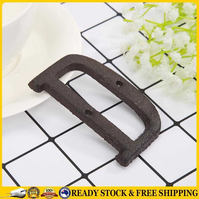Metal Letters Cast Iron House Sign Doorplate DIY Cafe Wall Decoration (D) Z#B