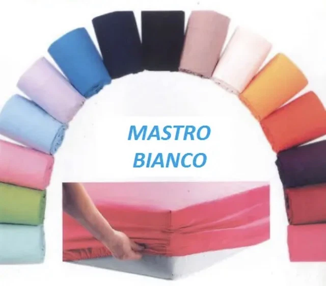 Lenzuolo Sotto 100% Cotone Con Angoli Elasticizzati - Singolo 90x200+25/30 Cm Rosa - Foto 8