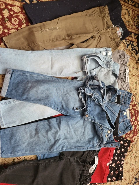 Girls 3-4 Years Trousers, Jeans,Leggings Bundle VGC