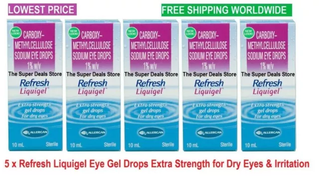 (5 x) Liquigel rafraîchissant 0,5 fl oz (10 ml) livraison gratuite