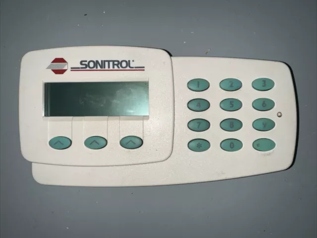 Sonitrol Keypad Commercial Residential Burglar Fire Alarm 0714300 Rev C