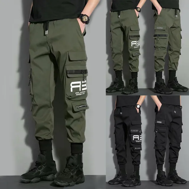 Men's Casual Joggers Pants Sweatpants Cargo Combat Work Active Sports Trousers