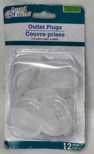 New ! 2 X 12 Counts Angel Fmine Outlet Plugs Covers Open Outlets BPA Free