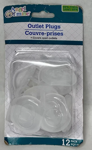 New ! 2 X 12 Counts Angel Fmine Outlet Plugs Covers Open Outlets BPA Free