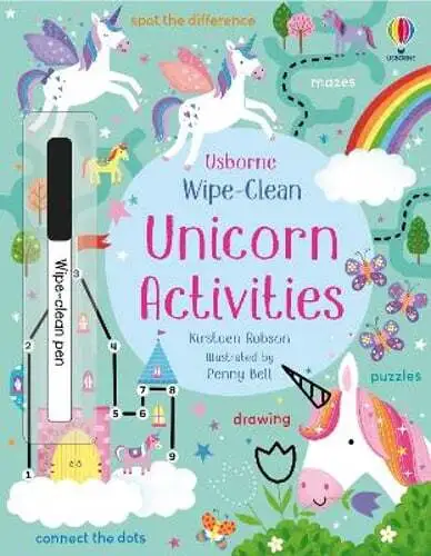 Wipe-Clean Unicorn Activities by Kirsteen Robson: New