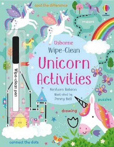 Wipe-Clean Unicorn Activities by Kirsteen Robson: New