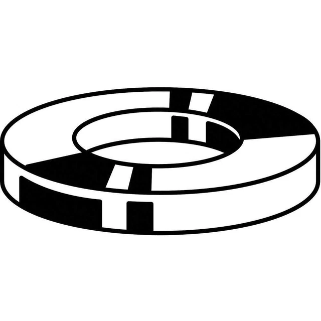 GRAINGER APPROVED M38210.180.0001 FltWsh,Zinc Plated,Steel,M18,56x4mm,25PK