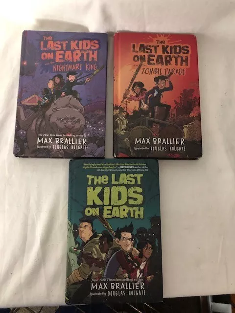 Lot Of 3 THE LAST KIDS ON EARTH Hardcover Books By Max Brallier