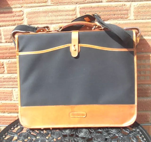 Large Size Photograph Portfolio Case Billingham Camera Bag Canvas & Tan Leather