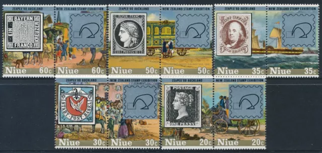 1980 Niue Zeapex '80 Auckland Set Of 10 Fine Mint Mnh