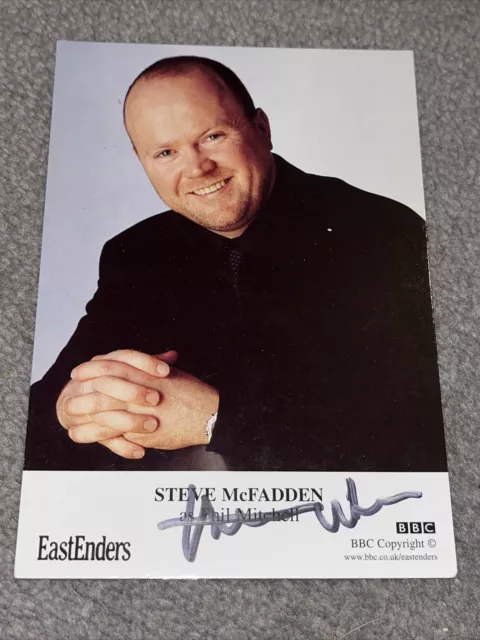 BBC EastEnders Phil Mitchell Undedicated Signed Early Cast Card Steve McFadden
