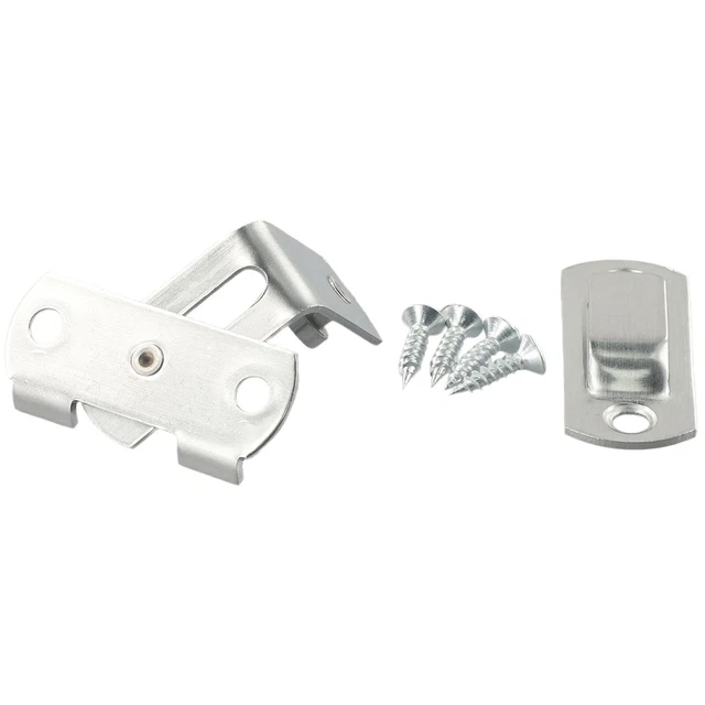 2 Catenacci In Acciaio Inox Per Cancello – 138x40 Mm, Con Foro Per Lucchetto, Per Porte Finestre E Armadi - 3