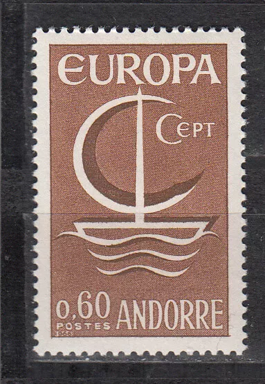 Andorra (fr.) No 198** Europa CEPT 1966