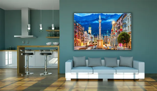 Innsbruck Old Town Tyrol Austria Large Luxury Canvas Wall Art Picture Print 2