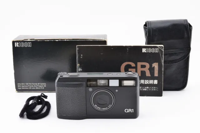 Read! [MINT+] Ricoh GR1 Black Point & Shoot 35mm Film Camera From JAPAN